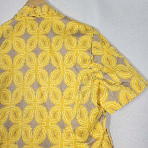 Coldwater Creek Women's La Playa Yellow Floral Short Sleeve Jacket Size 16 - Picture 10 of 16